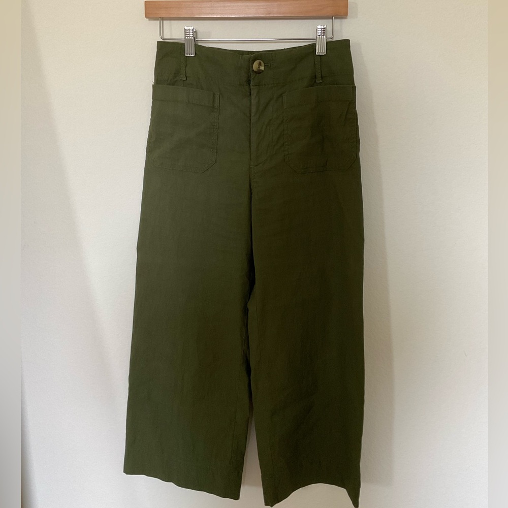 Maeve Colette Pants in Olive Green